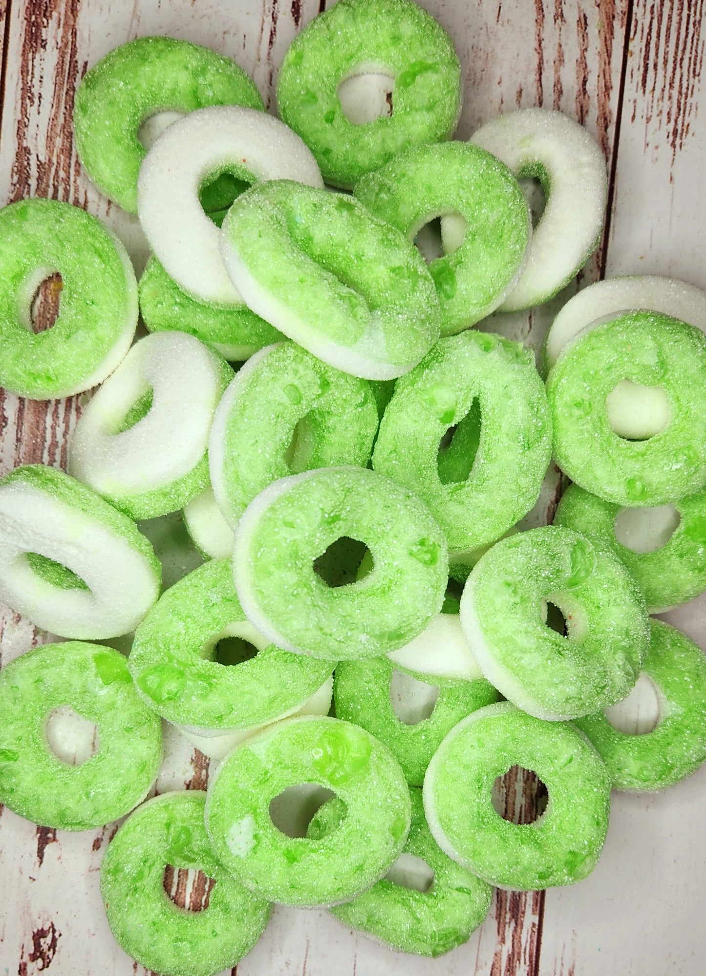 Freeze Dried Green Apple Rings- 4x6 SAMPLE Size