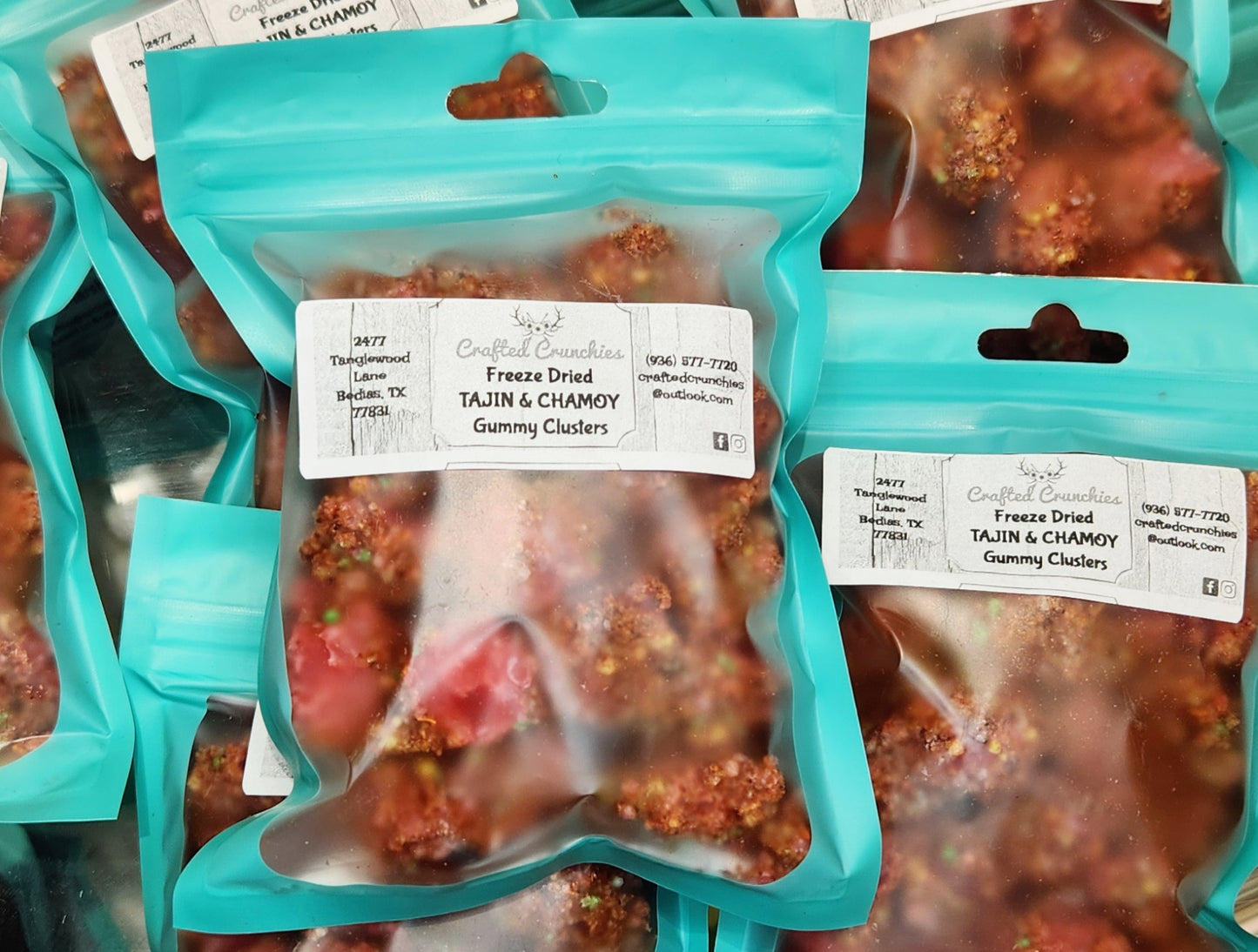 Freeze Dried Tajin & Chamoy Clusters- 4x6 STANDARD Size