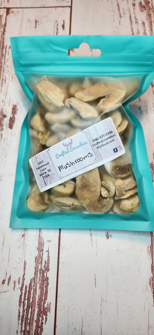 Freeze Dried Mushrooms- 4x6 STANDARD Size